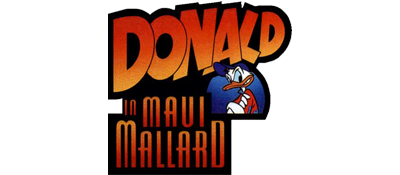 Donald in Maui Mallard logo for Sega Mega Drive